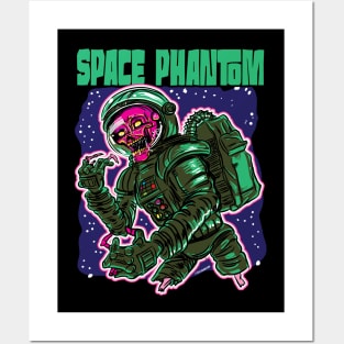 Space Phantom Skull Astronaut Posters and Art